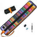 50 wooden coloured pencils in basswood construction with protective storage case for oil pastel artwork