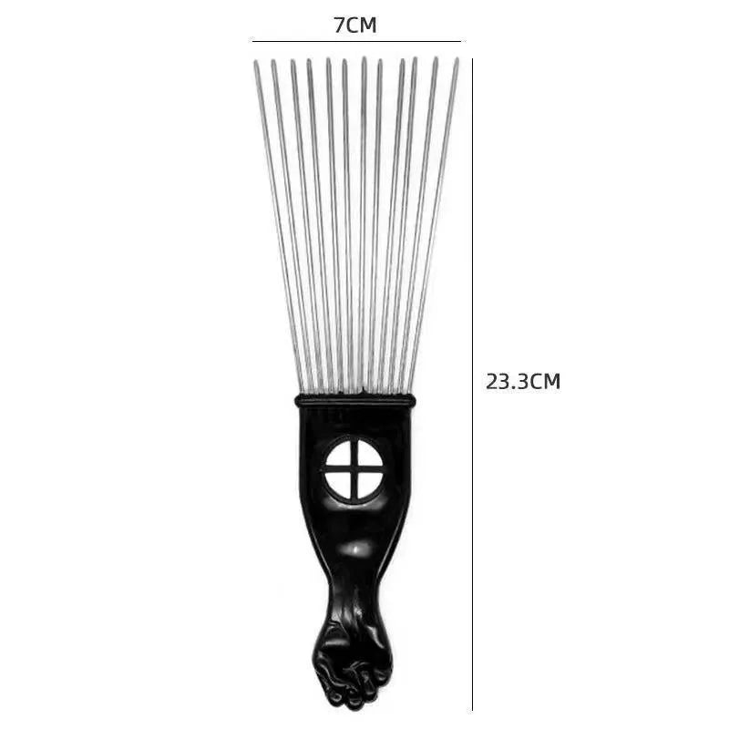 Male creative portable household steel needle comb plastic body over 20cm length