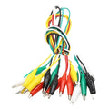 Crocodile clamp test line 35mm and 45mm with 2.5mm wire, five colours, ten wires per bundle
