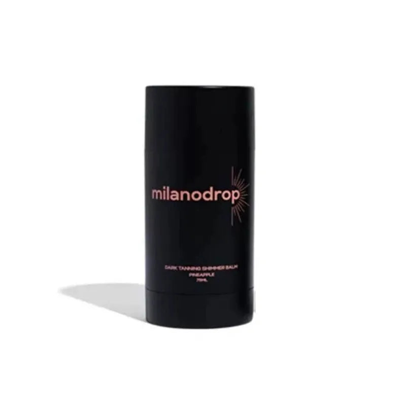 Matte sun tanning black liquid set with 50ml drops bottle and 75ml flash cream bottle.