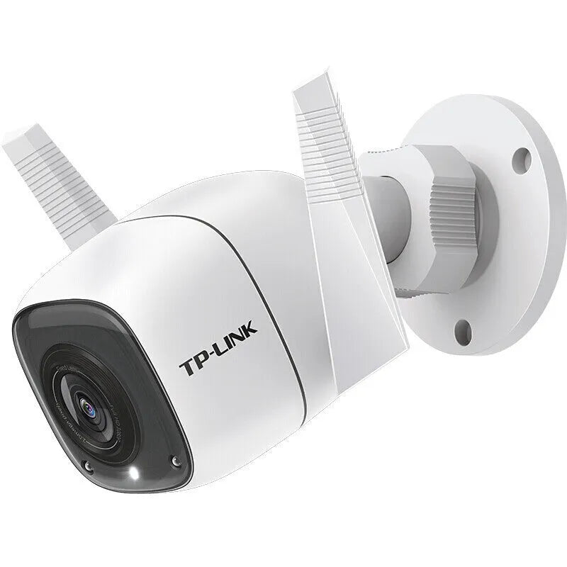 1080p outdoor security camera with 30m infrared night vision and 4mm lens, dustproof design.