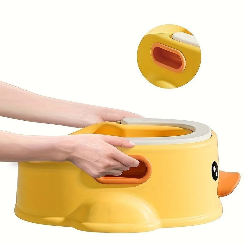 Foldable duck-shaped PVC bathtub for dogs and cats in blue, pink or yellow colour options