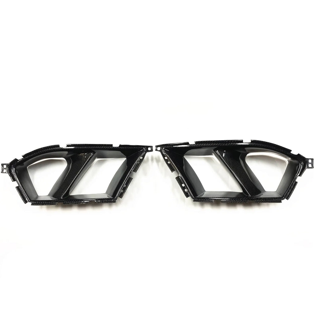 Dry carbon fibre front bumper grille for BMW M3 M4 G80 G82 models with 3K weave pattern