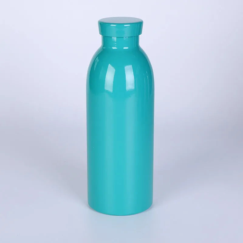 304 stainless steel double-layer vacuum insulated milk bottle 500ml small mouth tumbler in black finish portable outdoor