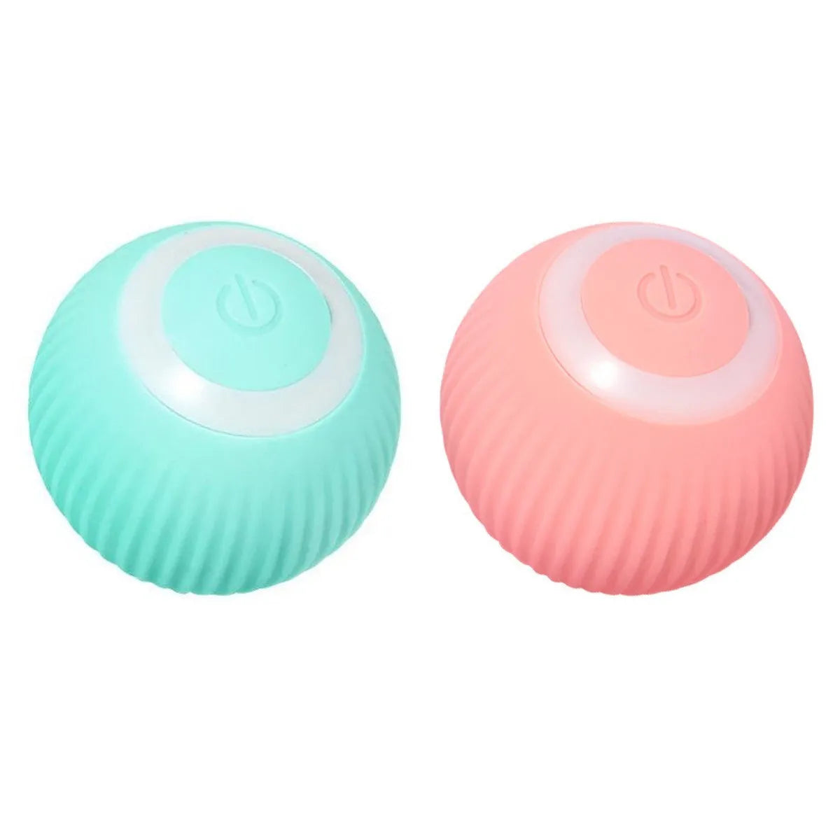 Cat Gravity Intelligent Rolling Ball 43mm automatic rotating ball in green, with bionic motion obstacle avoidance on a hard floor