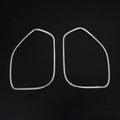 Silver 304 stainless steel interior door audio frame trim strip for ROOX40 series vehicle with two pieces