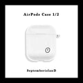 Transparent flexible TPU soft shell headphone cover for AirPods Pro and Airpods 1/2 in white colour