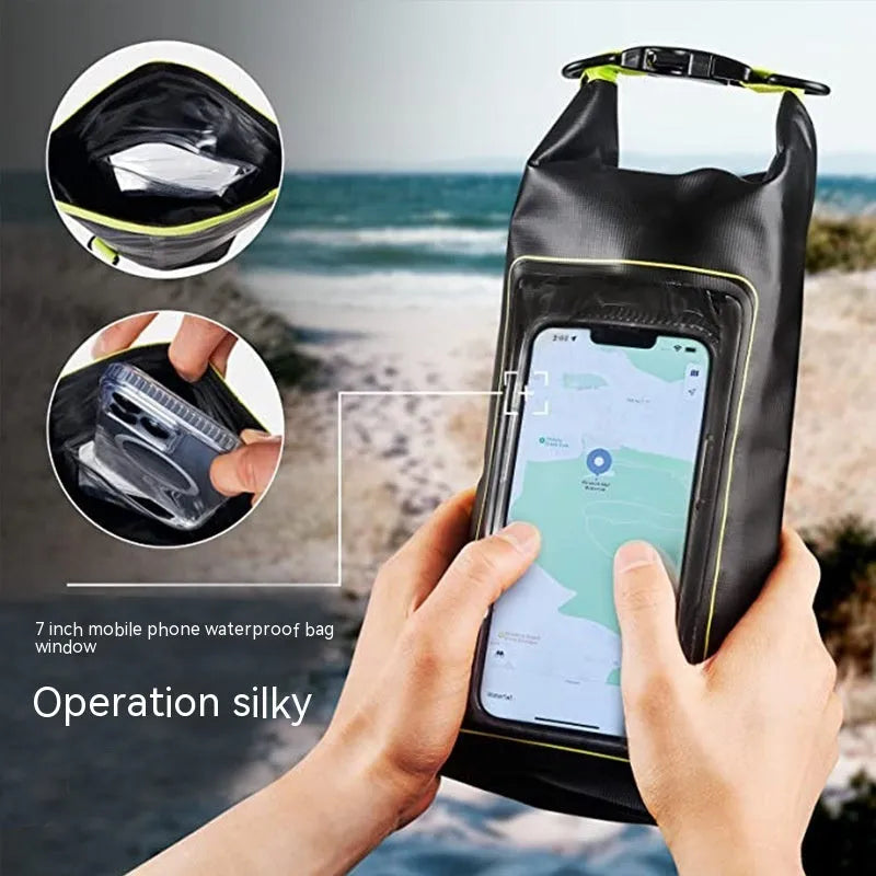 PVC waterproof crossbody phone bag with adjustable strap in multiple colour options
