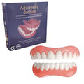 Silicone simulation smile dentures for dental training with upper and lower teeth models