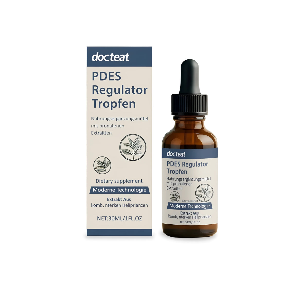 30ml male health support drops bottle with Epimedium, Maca root, Ginseng, L-arginine and Ginkgo biloba extracts