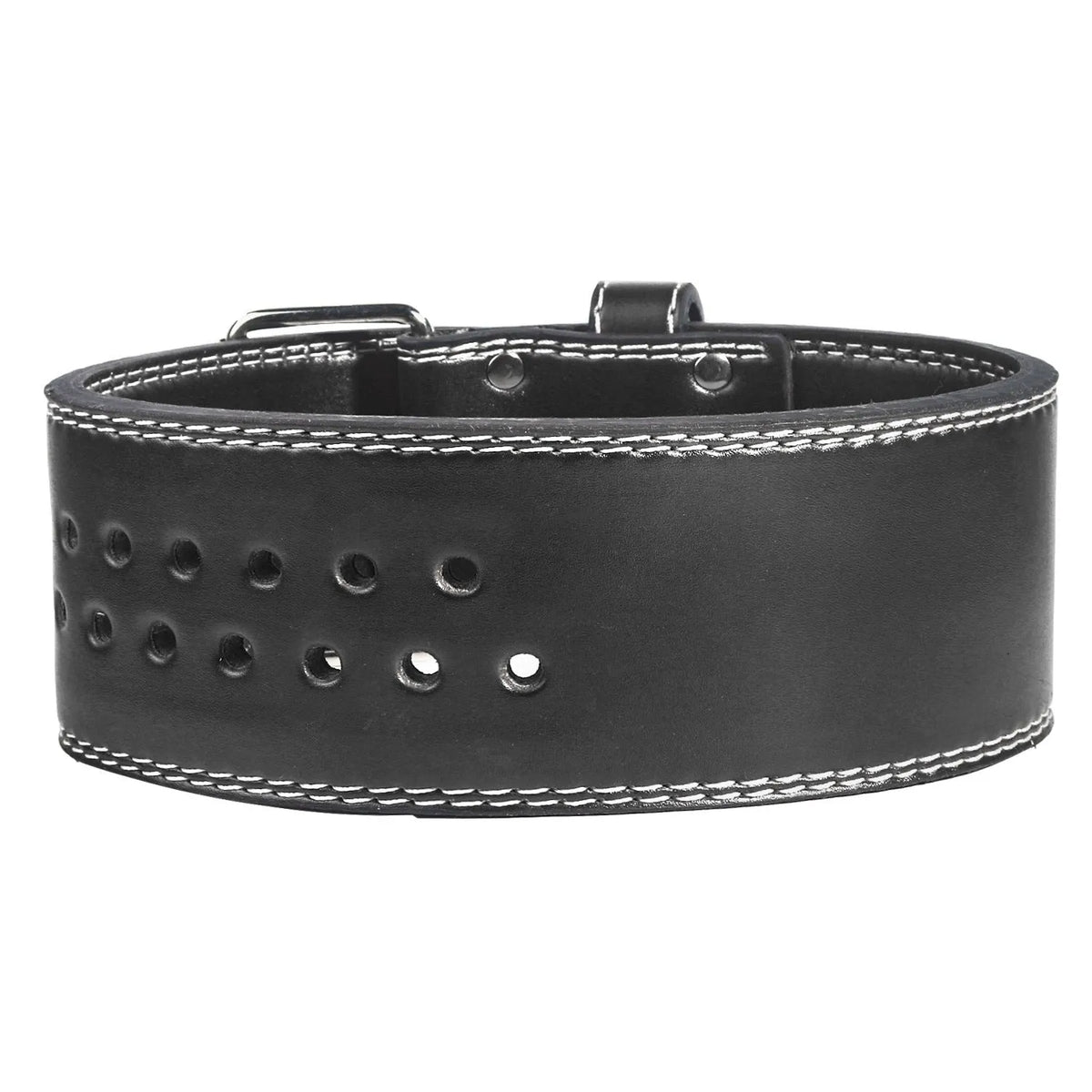PU weightlifting belt in Black or Brown for squats, deadlifts, and gym training, available in sizes S, M, and L