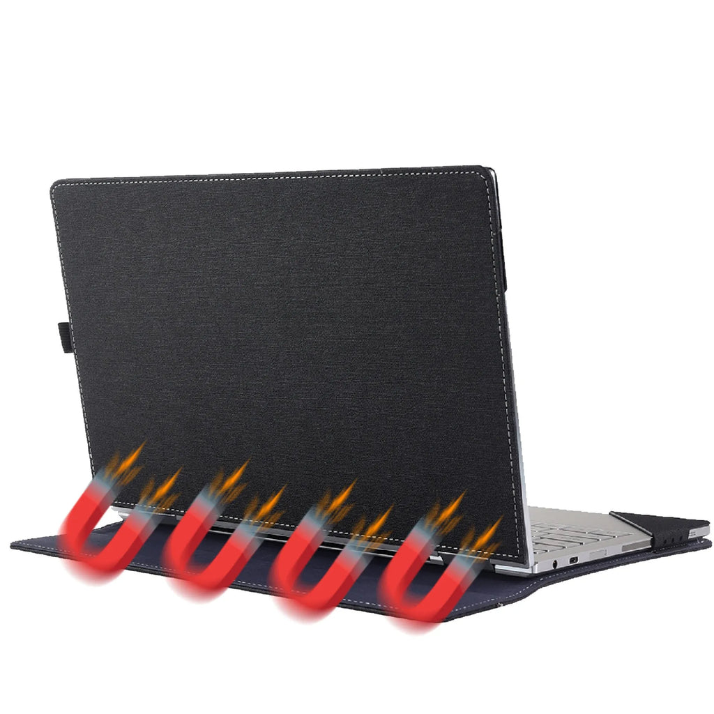 Black imitation leather protective sleeve for Microsoft Surface Laptop 6 laptop