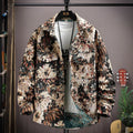 Casual lapel shirt coat with long sleeves and straight hem in various colour options