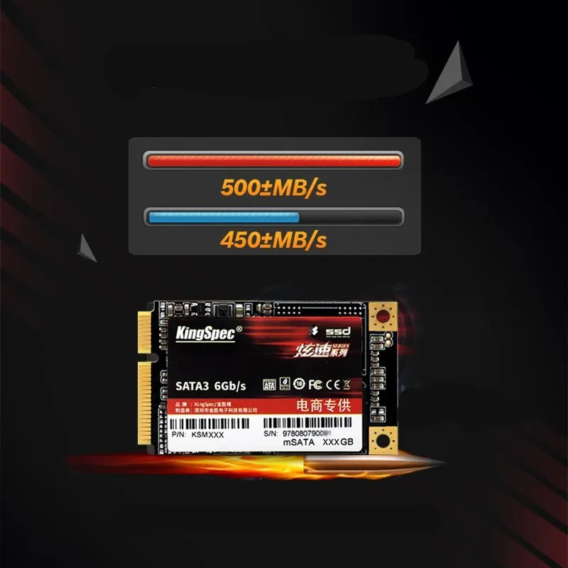 mSATA SSD solid state drive 3D NAND Flash 120GB 240GB 512GB 30x50mm