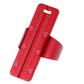 Root canal ruler made of aluminium alloy for dental measurement, colour options available