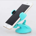 Universal suction cup car phone holder for phones 5cm to 8cm wide in black colour