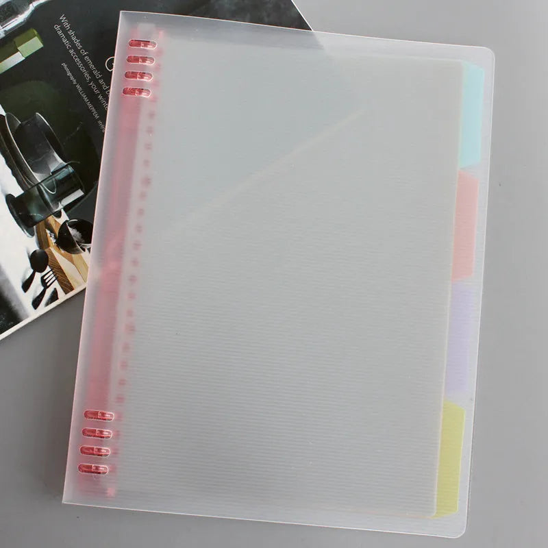 Cartoon colored refill paper B5 40 pages 8-hole loose-leaf with PP shell cover multicolour options