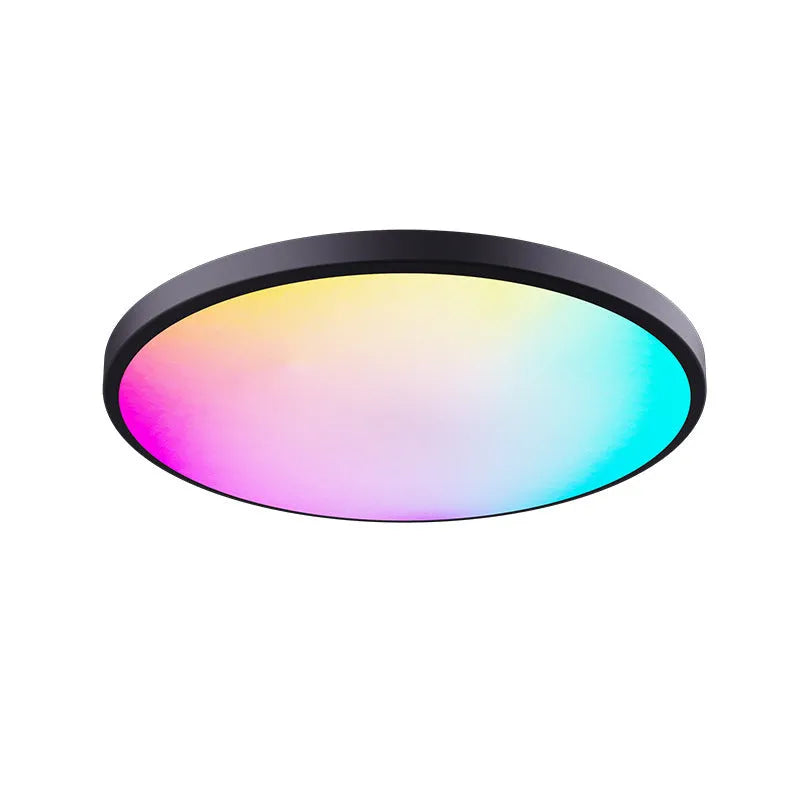 Black or white RGBCW smart ceiling lamp with full colour changing and dimming features