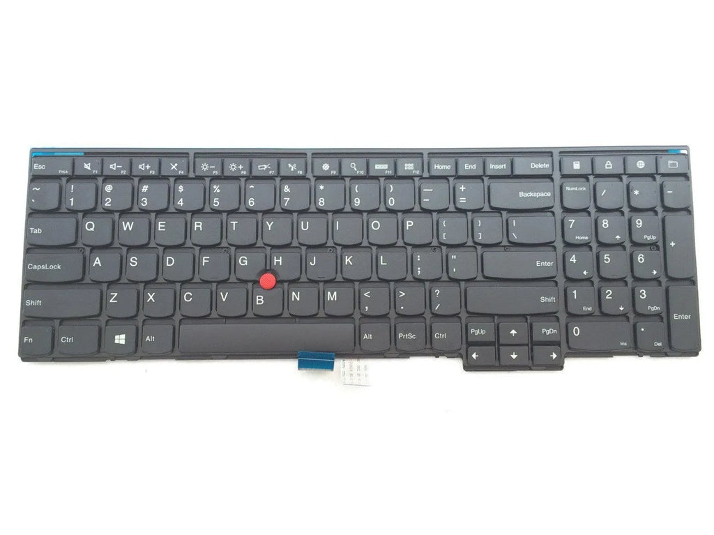 Black USB wired replacement keyboard for Lenovo E531 laptop
