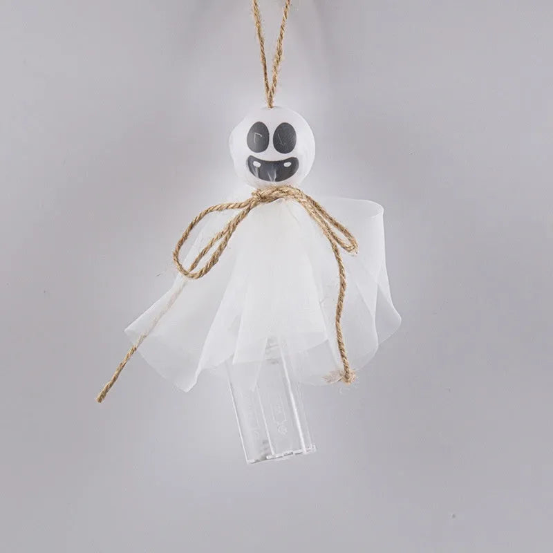 Halloween LED lighting chain with colourful ghost lights for haunted venue decoration