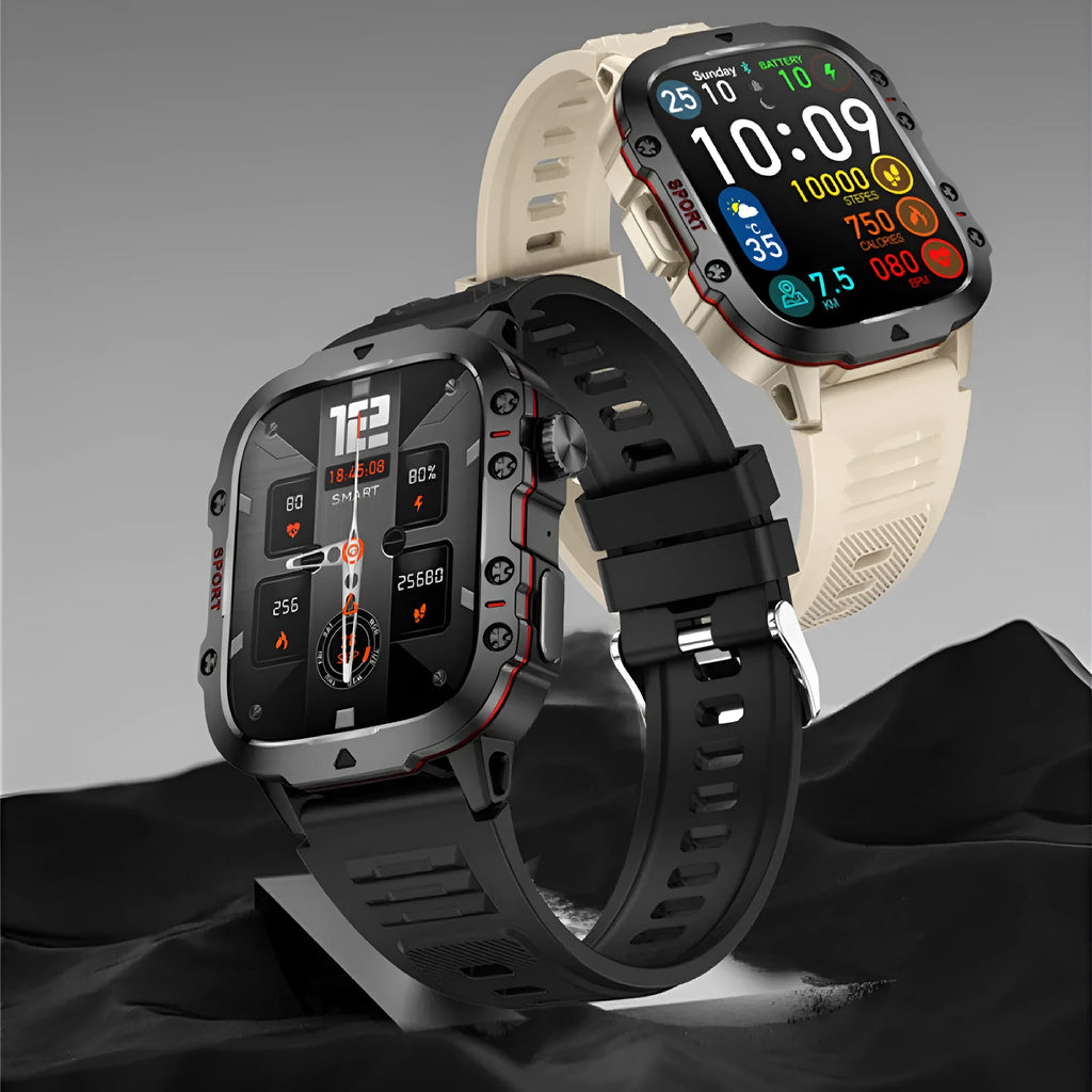 QX11 Smart Watch in black with zinc alloy case and TFT screen, shown with a silicone strap.