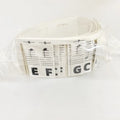 White cardboard piano keyboard stickers showing staff notation for 88 keys with separate bags for colour and black notes