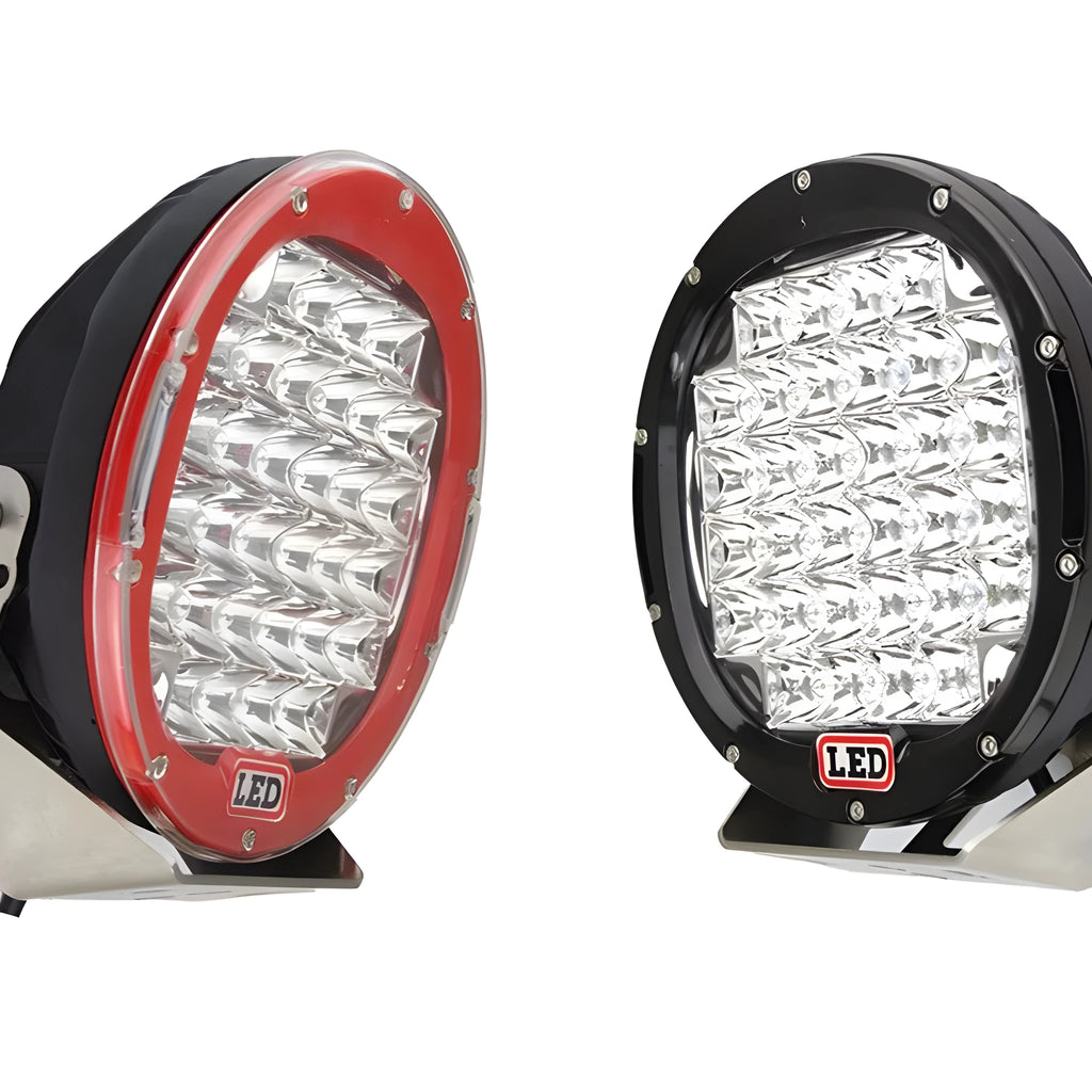 Black alloy die-cast LED fog light inspection spotlight with 30-degree beam and Cree chips