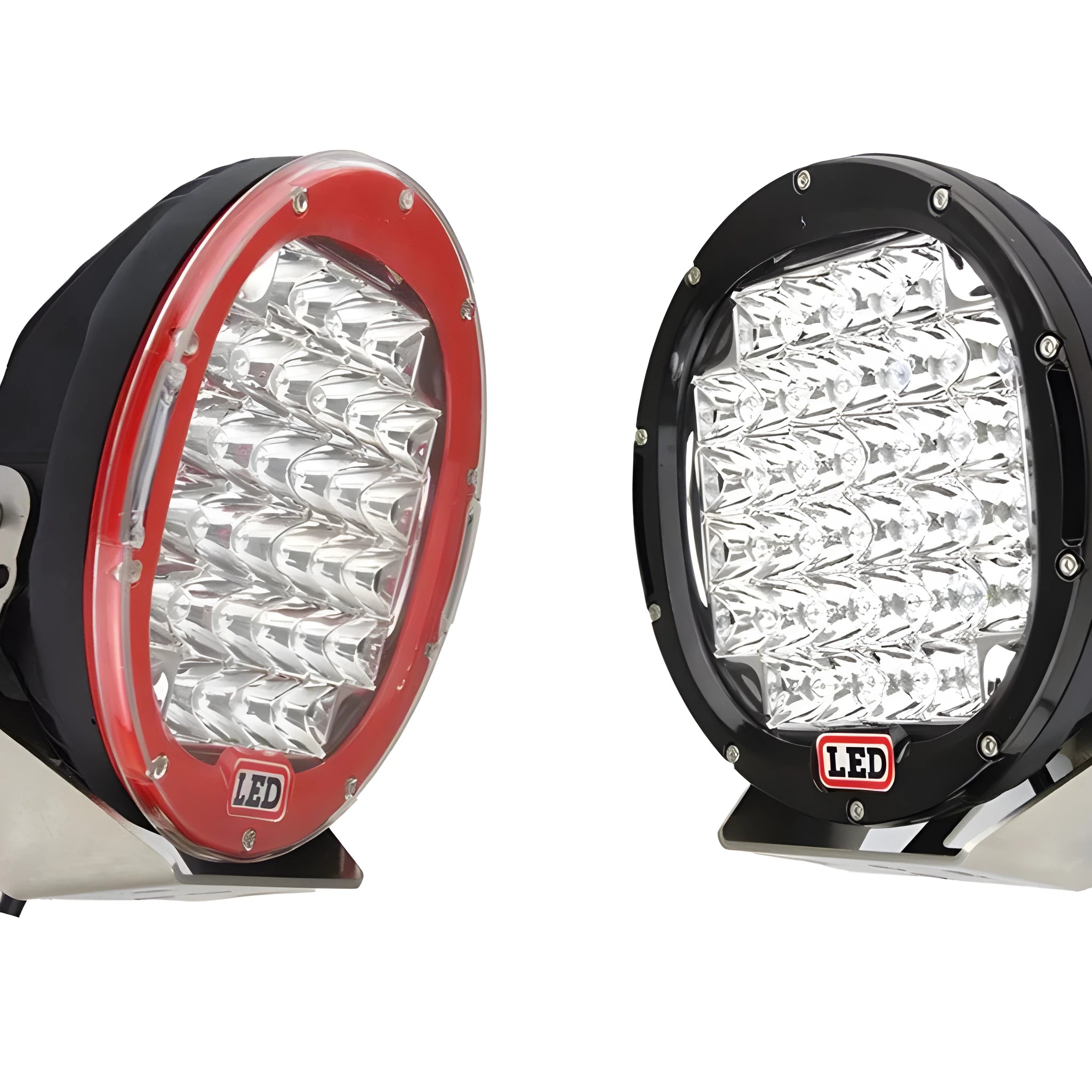 Black alloy die-cast LED fog light inspection spotlight with 30-degree beam and Cree chips
