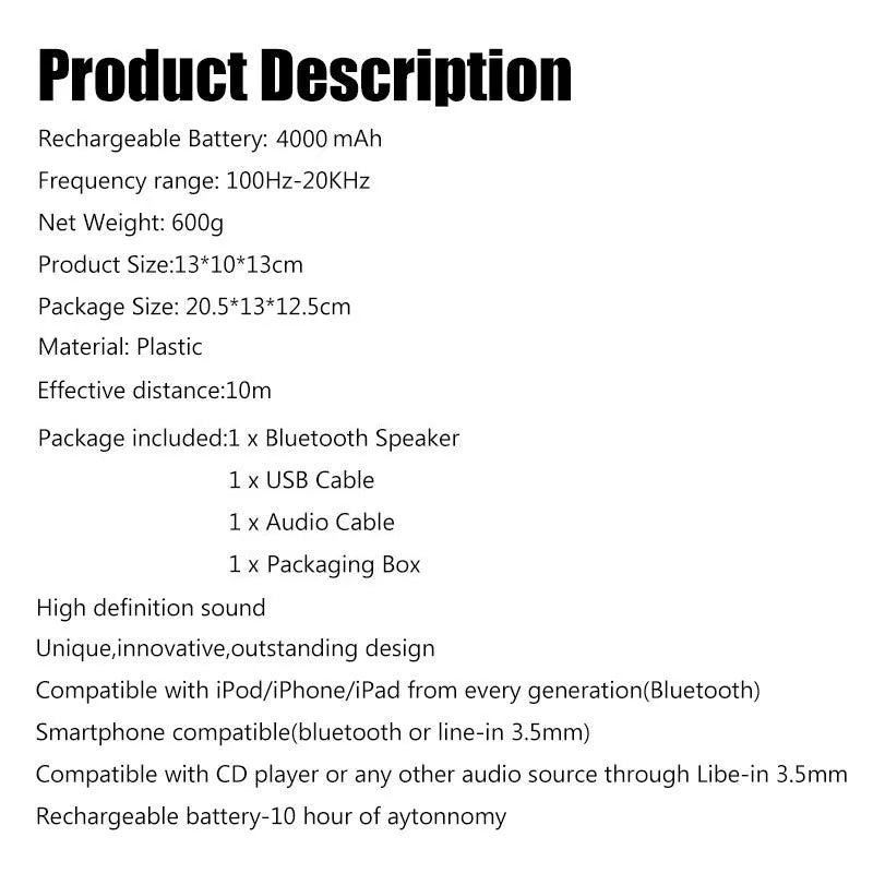 Skull wireless Bluetooth speaker in six colour options with compact portable design