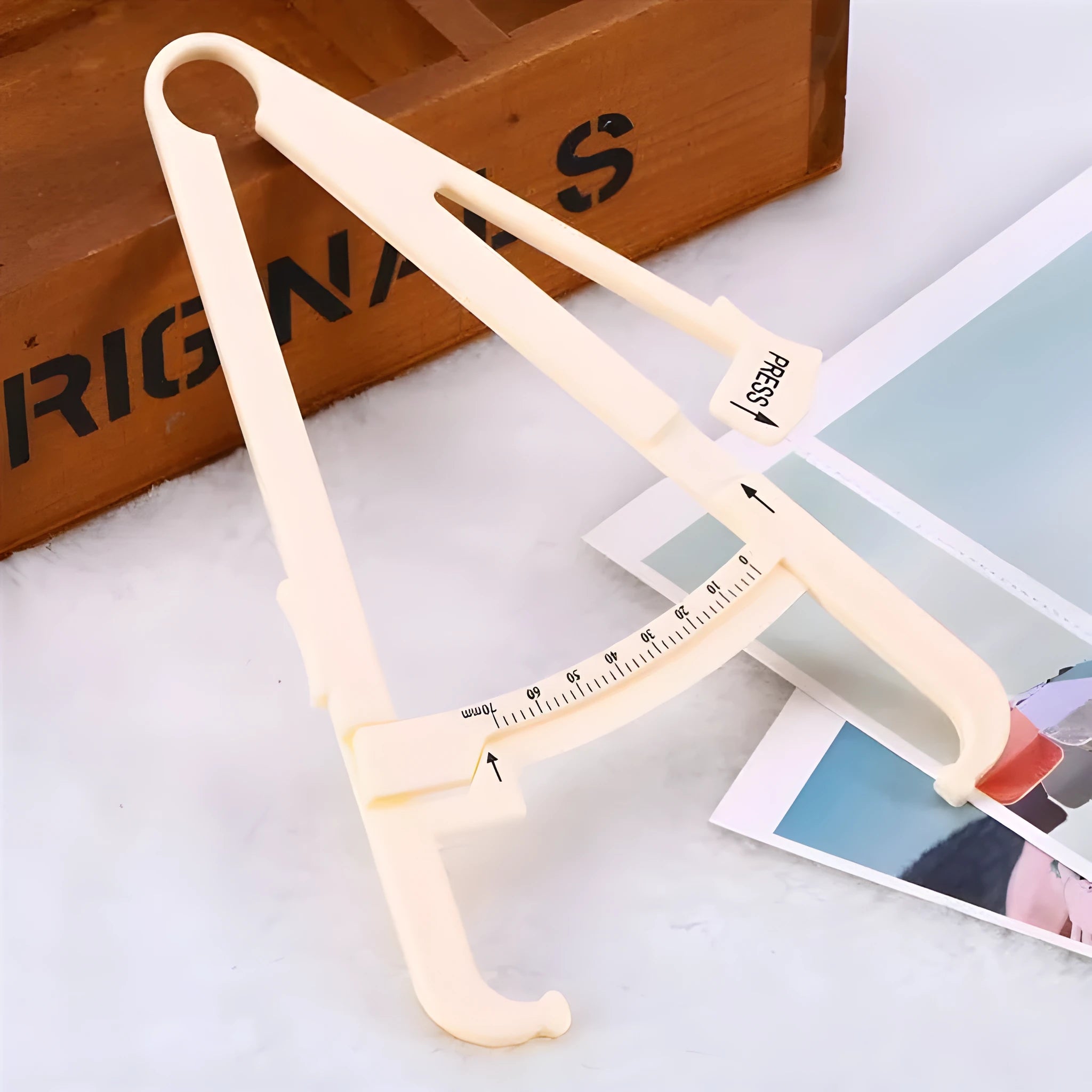 Acrylic body fat caliper for skin fold thickness measurement with 0.001mm accuracy
