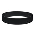 Sports belt waist bag in spandex for running and cycling, black colour, adjustable waistband