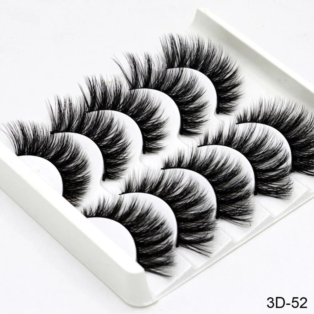 Handmade chemical fibre false eyelashes thick style plastic cotton stalk high-grade fibre mixed specs