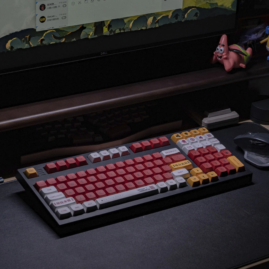 Boy And Girl colour matching PBT sublimation key cap set for mechanical keyboards