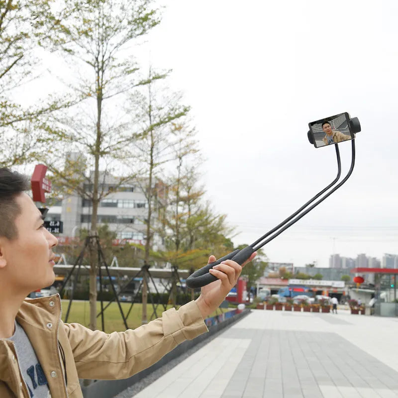 Baseus flexible mobile phone holder showing adjustable stand and shockproof bubble support
