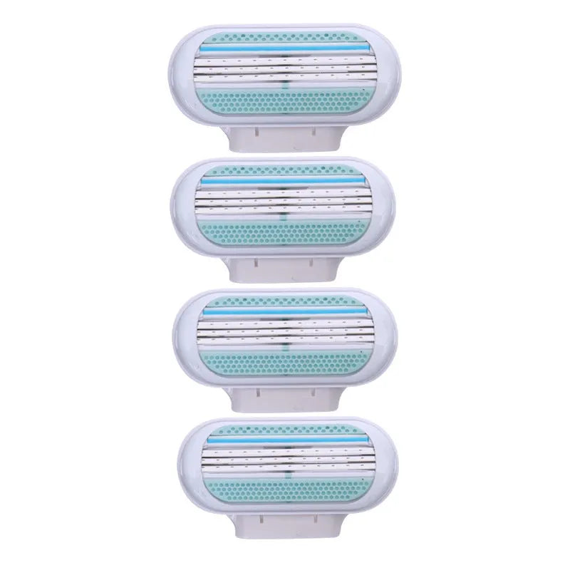 3-layer shaving blade for women manual razor refill pack of 4 packs