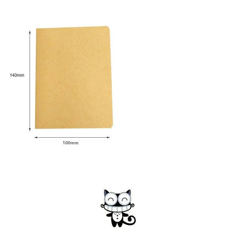 Retro graffiti book with solid colour cover in four options: black, white, cowhide colour and grey
