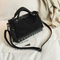 Soft PU leather casual tote shoulder bag with metal zipper in black, brown, or grey.