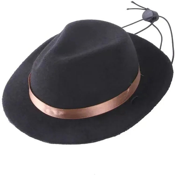 Mini woolen felt pet hat in four colours with 155cm diameter for holiday costumes