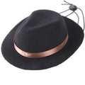 Mini woolen felt pet hat in four colours with 155cm diameter for holiday costumes