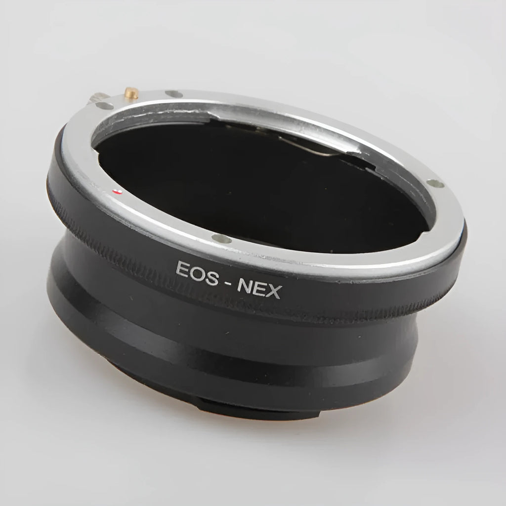 Black metal EOS-NEX lens adapter ring for Canon to Sony NEX manual focus