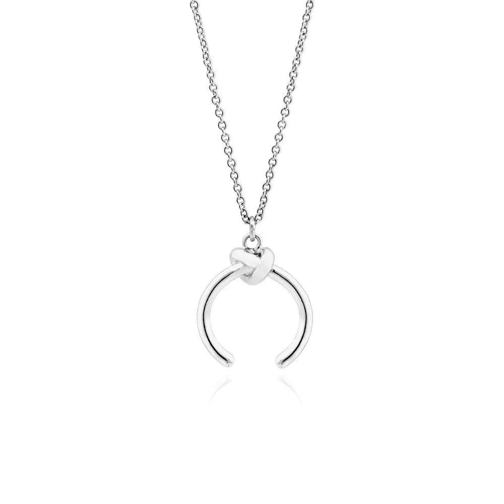 Gold or silver electroplated vintage geometric pendant necklace on an adjustable copper cross chain.