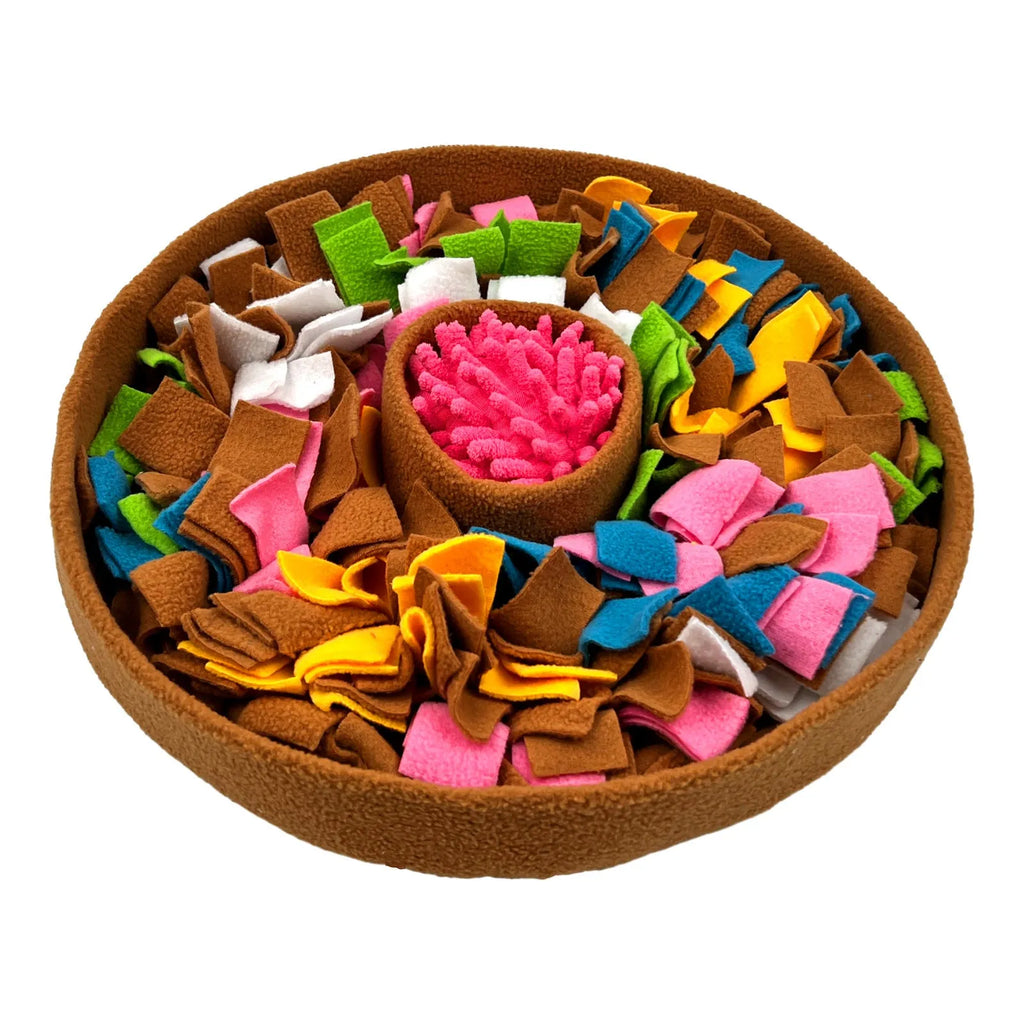 Polyester pet snuffle mat for food hiding in Brown or Sky Lake, 250g and 300g options