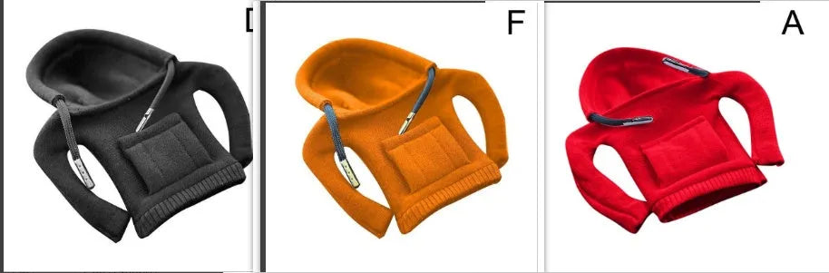 Cloth car gear shift knob cover in various colours showing 13x8cm dimensions