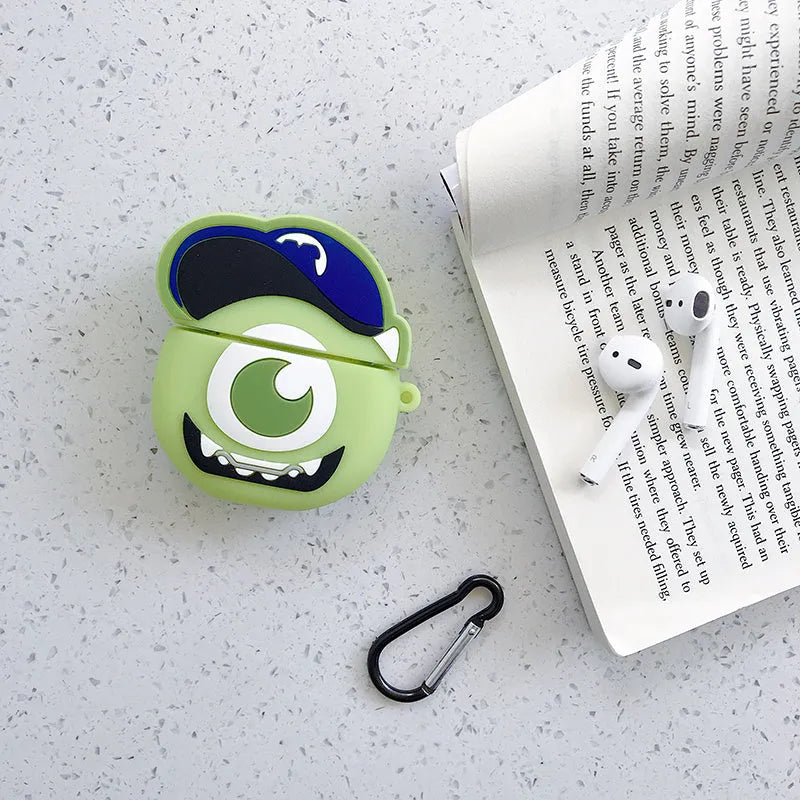 Cartoon animal design silicone protective case for Apple AirPods 1st and 2nd generation