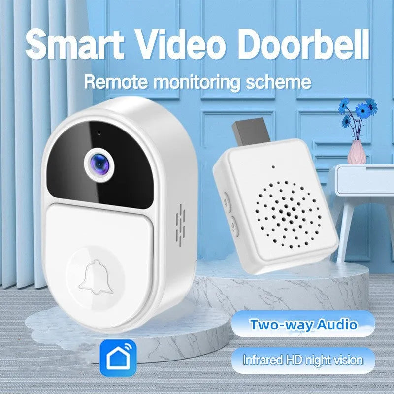 Doodle Smart Visual Doorbell V8 two-way intercom in black or white with USB charging