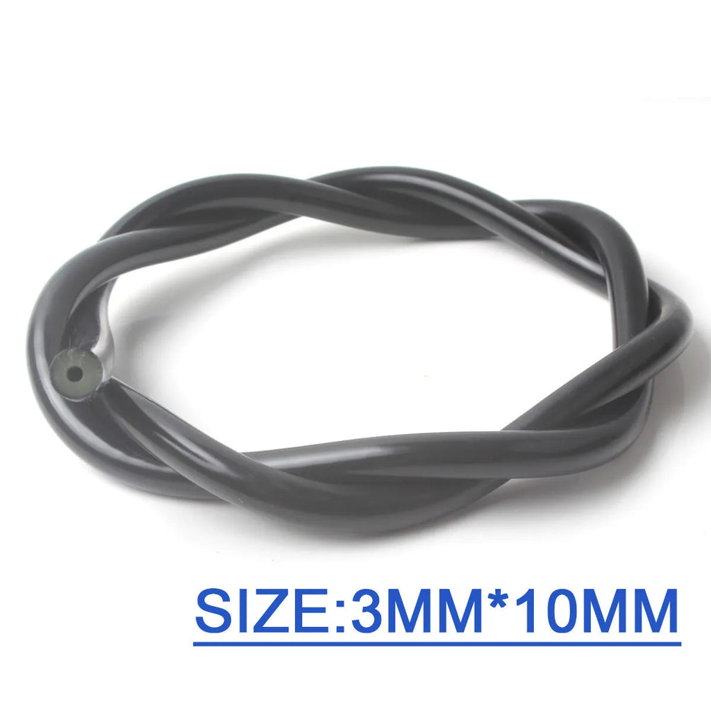 Black latex tube for diving speargun power band with high tensile force