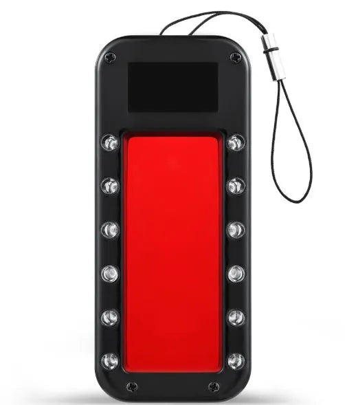 Red reverse camera detector with laser scanner for 0-8 metre hidden lens detection