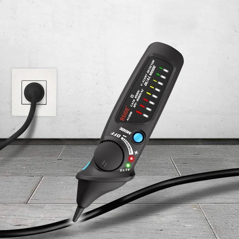 A round head smart sensor test pencil for high voltage electrical detection.