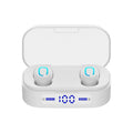 Bluetooth mini headset, earplug design, 15m range, Bluetooth 5.0, digital black or white