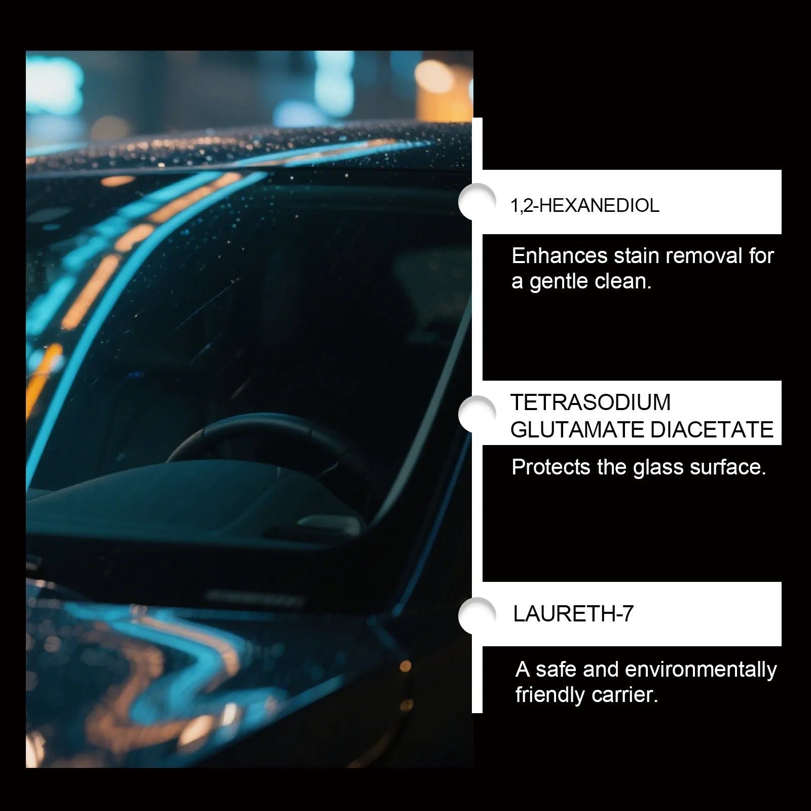 Glass Restore cleaning paste for windshields with sponge and towel in 120g tub